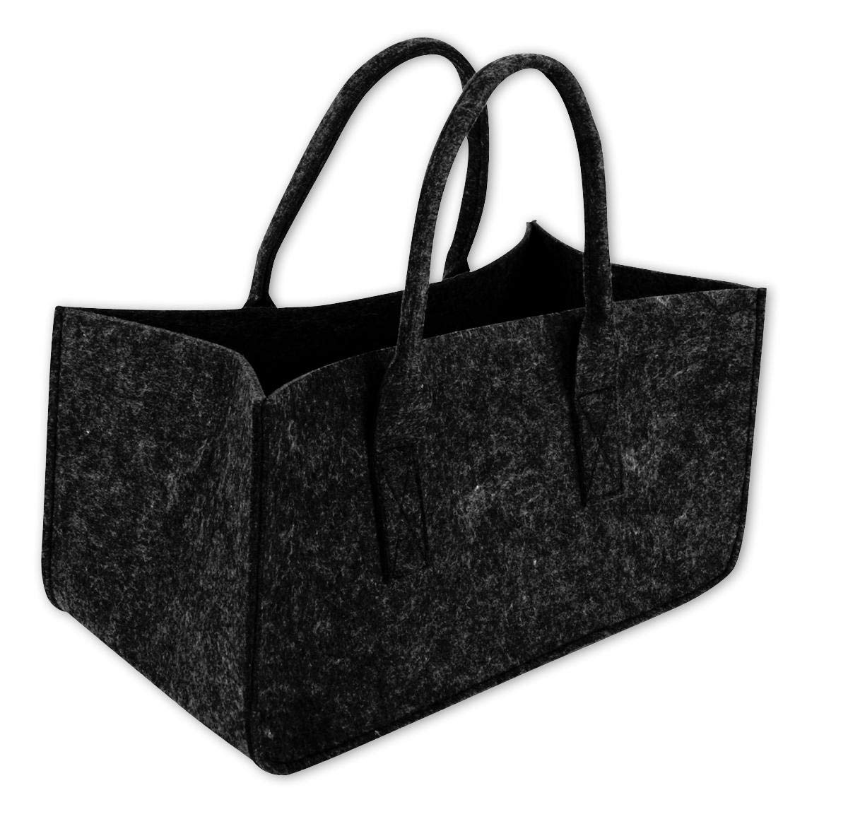 Felt Bag Dark Grey Firewood Bag Felt Basket Firewood Bag Firewood Basket Basket Felt Newspaper Rack Newspaper Basket