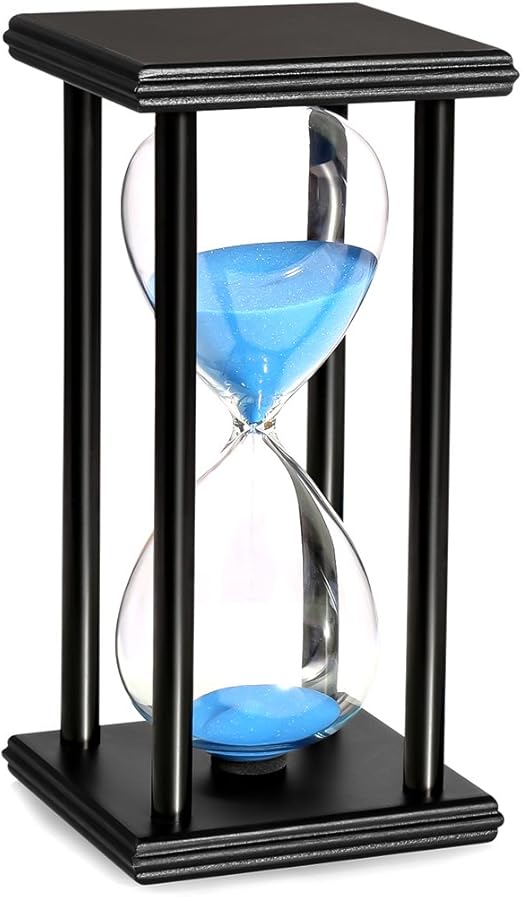 Amazon Com Bojin 60 Minute Hourglass Sand Timer Wooden Black