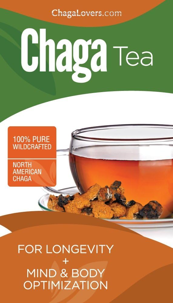 Chaga Mushroom Tea Nuggets,1LB Premium Hand Picked, High Graded, Choice Northern Maine Chaga for Brewing Chaga Tea