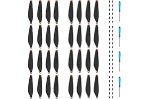 YETEETH (32pcs)Propellers for DJI Mini 3 Drone Accessories: Low noise & Quick-Release Blade for DJI Mini 3, Replacement Light Props for DJI Mini 3 Wings Blades | Screws | Screwdrivers (NOT for DJI Mini 3 Pro)