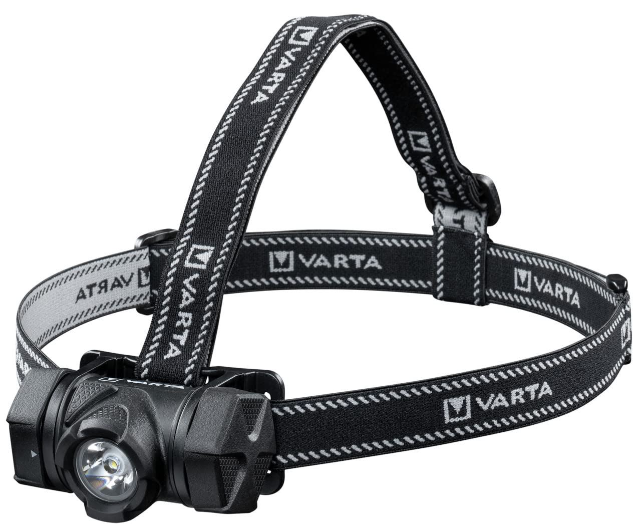 Varta Indestructible H20 Pro 4 Watt LED Head lamp, Work Light, incl. 3X AAA Longlife Power Batteries, Waterproof and dust-Resistant, absorbs, Impact, Break-Proof Lens and Reflector, Black