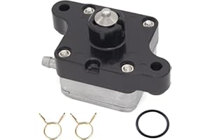 QuickMarine 68T-24410 Fuel Pump with Clips and O-Ring for Yamaha Marine 6-9.9 HP Outboard Boat Motors replaces 68T-24410-01 6