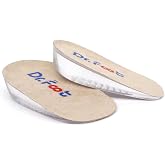 Dr.Foot Height Increase Insoles, Heel Cushion Inserts, Heel Lift Inserts for Leg Length Discrepancies