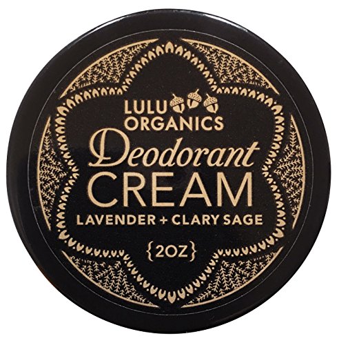Deodorant Cream Lavender & Clary Sage by Lulu Organics 2oz