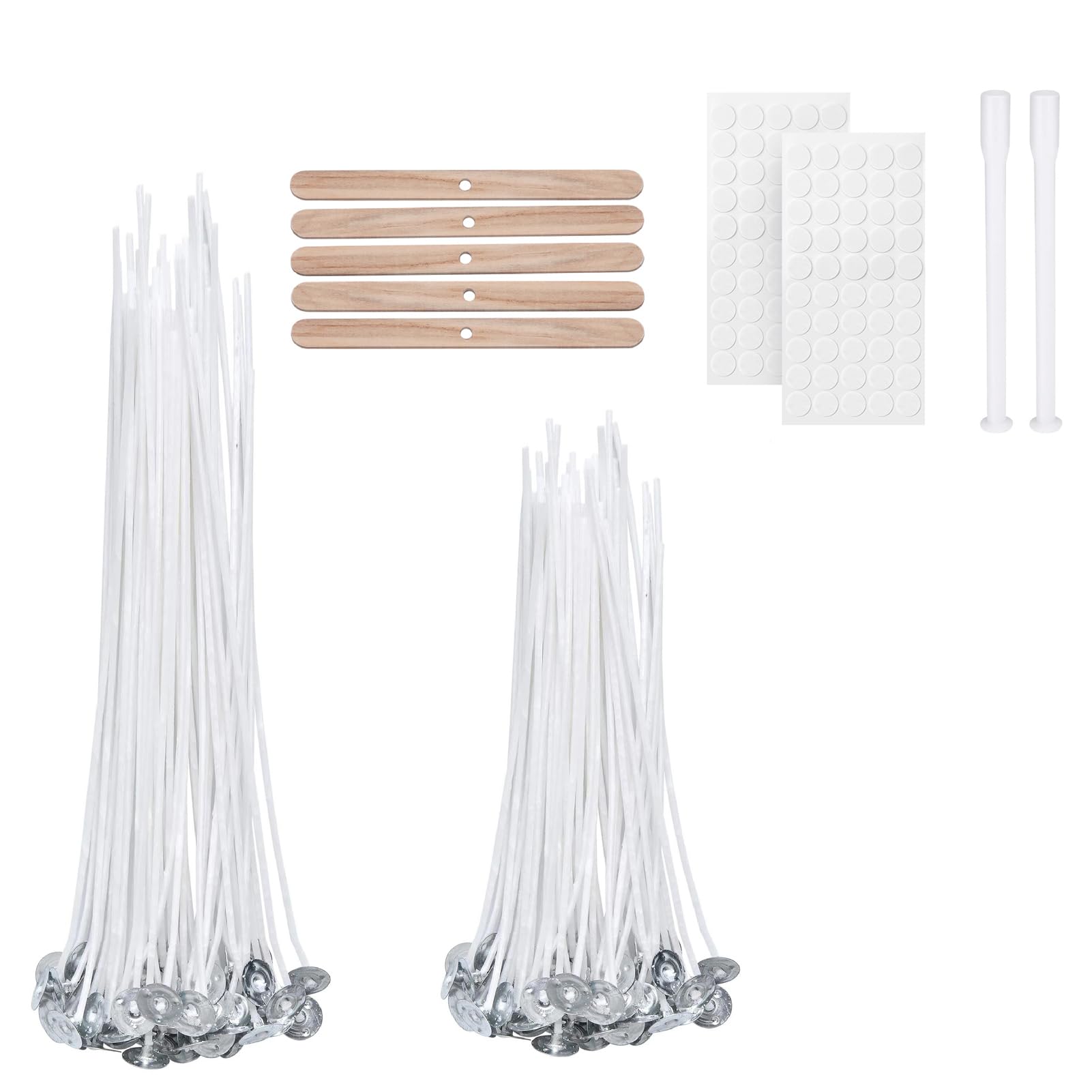 VABNEER 100 Piece Cotton Candle Wick for Candle Making Candle DIY (10cm/15cm)