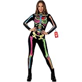 Morph Skeleton Costume Women, Halloween Costumes for Women | High Neckline, Back Zipper Fastening Included, Perfect for Halloween, Great for Dress-Up