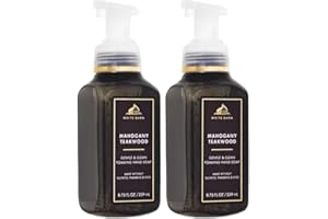BATH & BODY WORKS Bath and Body Works Gentle Foaming Hand Soap 8.75 Ounce 2-Pack (Mahogany Teakwood)