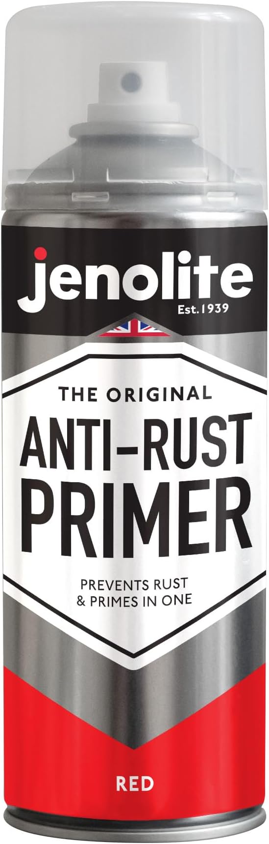 Jenolite Anti-Rust Primer Spray Paint Red 400ml High Zinc Content