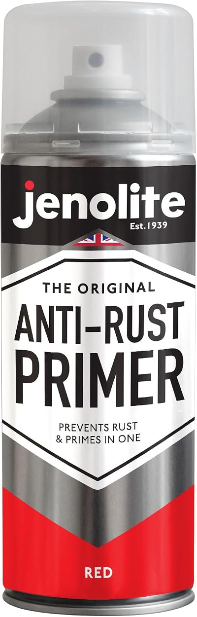 Jenolite Anti-Rust Primer Spray Paint Red 400ml High Zinc Content