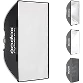 Godox EazyFlow 24&rdquo;x35&rdquo; Strip Softbox Bowens Mount Ultra-Slim Collapsible | Rect 60x90 cm Quick Release Foldable Soft Box with Honeycomb Grid, Diffuser, Carry Bag for Godox/SMALLRIG/Neewer/Aputure
