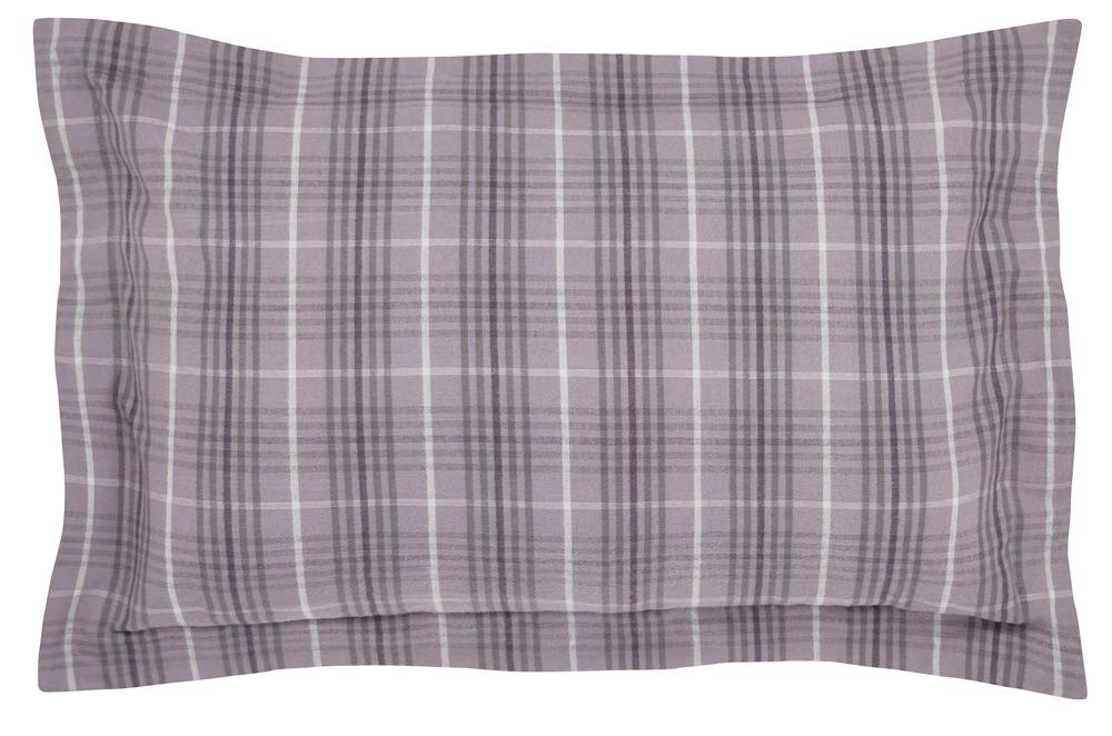 Peacock Blue Hotel Valloire Brushed Cotton Damson Pillowcase/s Oxford - Single 74 x 48 + 5cm (1) — image 1