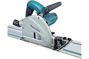 Makita SP6000J1 6-1/2" Plunge Circular Saw Kit, with Stackable Tool case and 55" Guide Rail, Blue