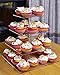 Cupcake Stands Clear Square Dessert Holders Stacked 4 Tiers Wedding Acrylic Tiered Cake Tower Party Tree Serving Tray Cupcake Display Serving Platter for Weddings, Pastries, Birthday, Graduation