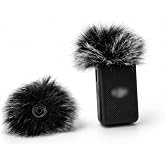 CaTeFo Windscreen Compatible with DJI Mic Deadcat Wind Muff Cover Furry for Replacement, Noise Reduction Microphone Windshield ((Not for Dji Mic2,3 &amp; DJI Mic Mini 1/2/3), 2-Pack Grey