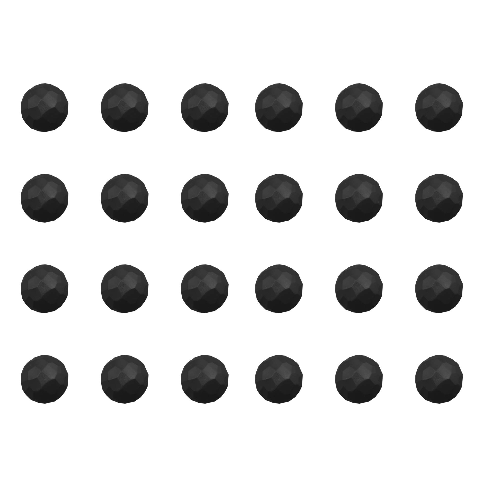 Photo 1 of 24 PCS Magnetic Garage Door Clavos- Decorative Hardware for House and Door Entry- Magnet Mount, 1 Inch, Black