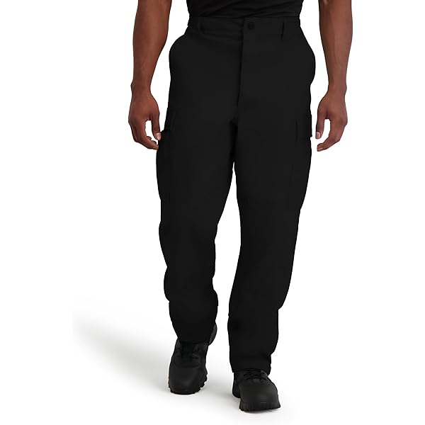 US Men's 100% Cotton Tactical Work Cargo Pants – Relaxed Fit, 36 Waist X 32 Inseam