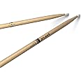ProMark Drum Sticks - Classic Forward 5B Drumsticks - Drum Sticks Set - Oval Nylon Tip - Hickory Drum Sticks - Consistent Weight and Pitch - 1 Pair