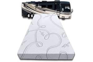 FoamRush 7-Inch Bunk (28" x 72") Cooling Gel Memory Foam RV Mattress Replacement with Cotton Cover, Medium Firm, Comfort, Pressure Relief Support, Made in USA, Travel Camper Trailer Truck