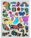 Jazzstick 210 Glitter Bird, Bug, Worm, Dog, Snake & Animal Decorative Sticker 10 Sheets (VST09A01)