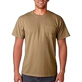 Jerzees Men's Heavyweight Crewneck Chest Pocket T-Shirt