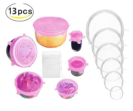 HelLäD - Tapas de silicona elásticas con filtro de especias, 12 ...