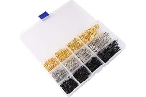 JISTL Safety Pins Premium Durable Metal Sewing Accessories Pins for Clothing/Crafts/Arts/Home/Office/School (3color+540Pcs)