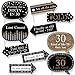 Big Dot of Happiness Funny Adult 30th Birthday - Gold - Birthday Party Photo Booth Props Kit - 10 Piece