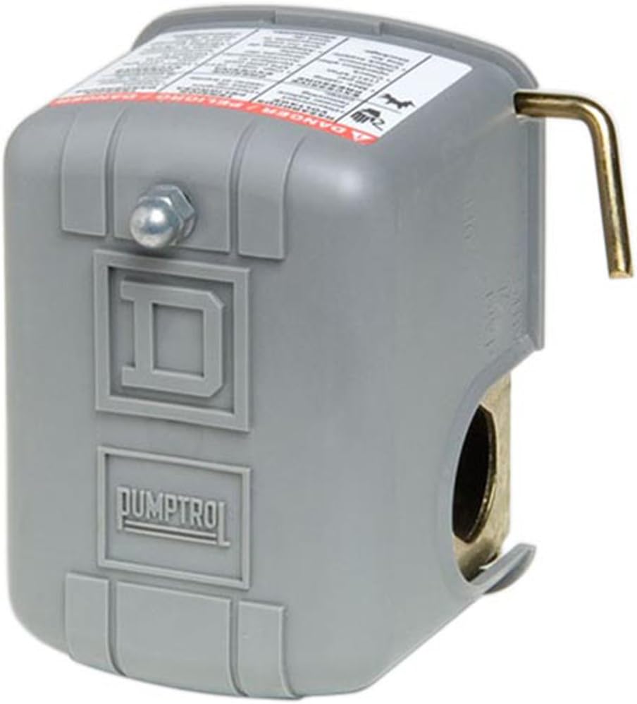 Square D by Schneider Electric FSG2J24M4CP 40-60 PSI Pumptrol Water Pressure Switch with Low Pressure Cut-Off - Sump Pumps - 