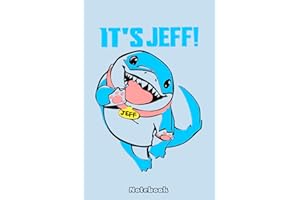 Jef the Land Shark Notebook: Sketchbook, planner, journal, organiser, bullet journal, notebook _ 6x9 inches, 120 dotted pages