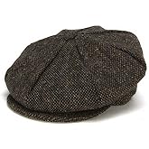 Hanna Hats Men's Donegal Tweed 8 Piece Cap Newsboy Cap