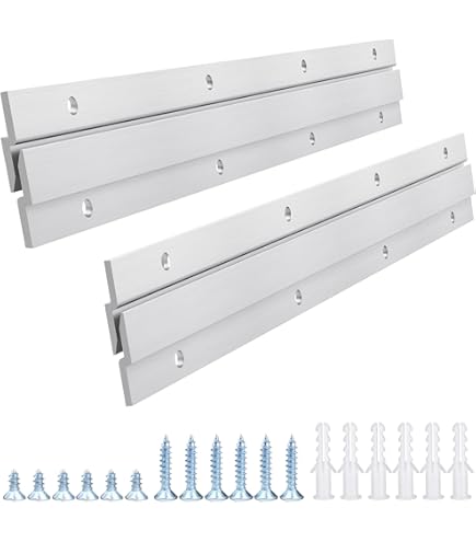 Z-Clip 375 Panel Clips - Heavy-Duty Mill Finish Aluminum Clips For Hanging, French Cleat For Wall Hanging Signs & Shelves, Speaker Wall Mount And Picture Hanging Hardware - Made In USA, 2