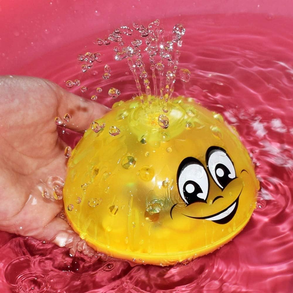 Flyinghedwig Sprinkler Ball Toy,Spray Water Baby Bath Toy,Spray Water Squirt Toy LED Light Up