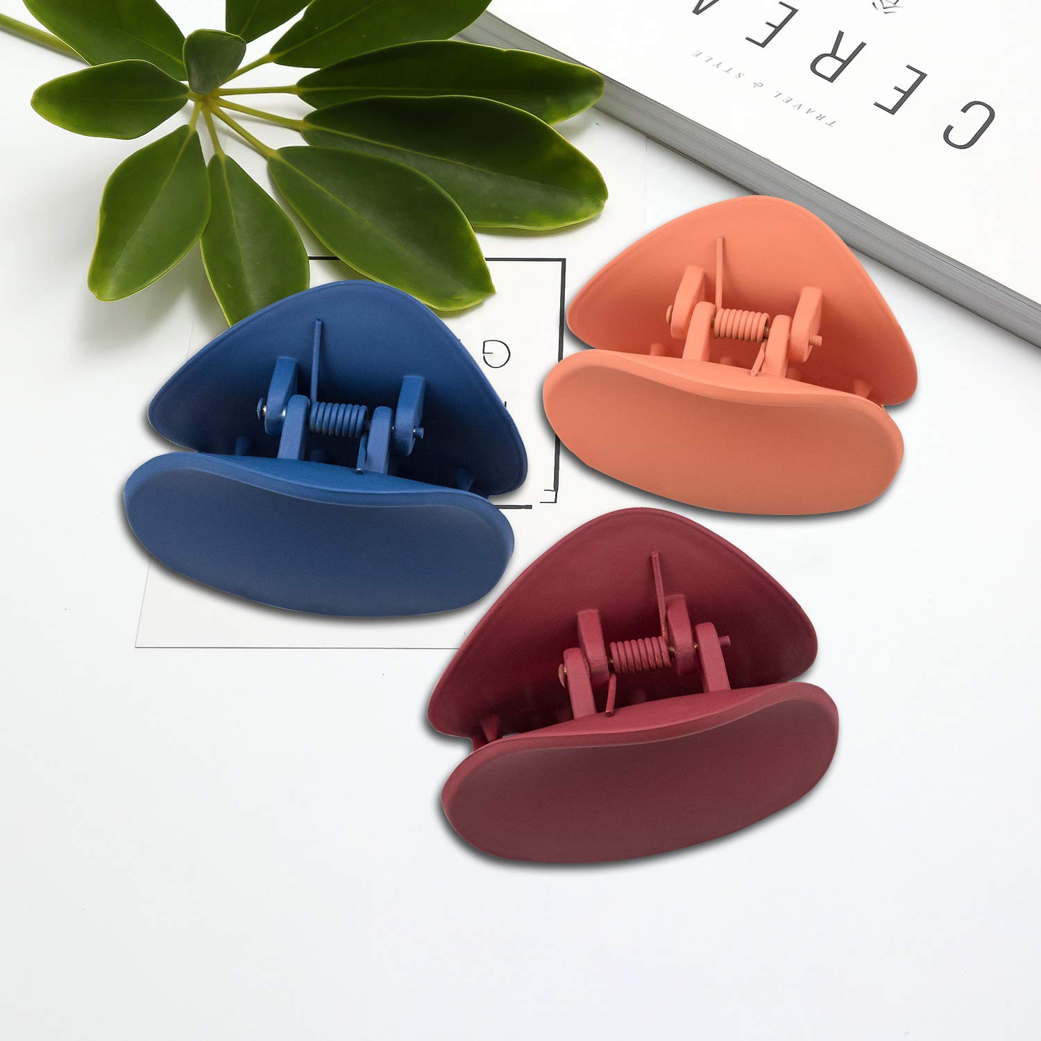 Hair Claw Clips 8 Colors, EAONE Stylish Jaw Clips Non Slip Hair Clip Clamps Styling Accessories Box Packaged for Mother's Day Gift Women Girls, 8 Pieces : Beauty