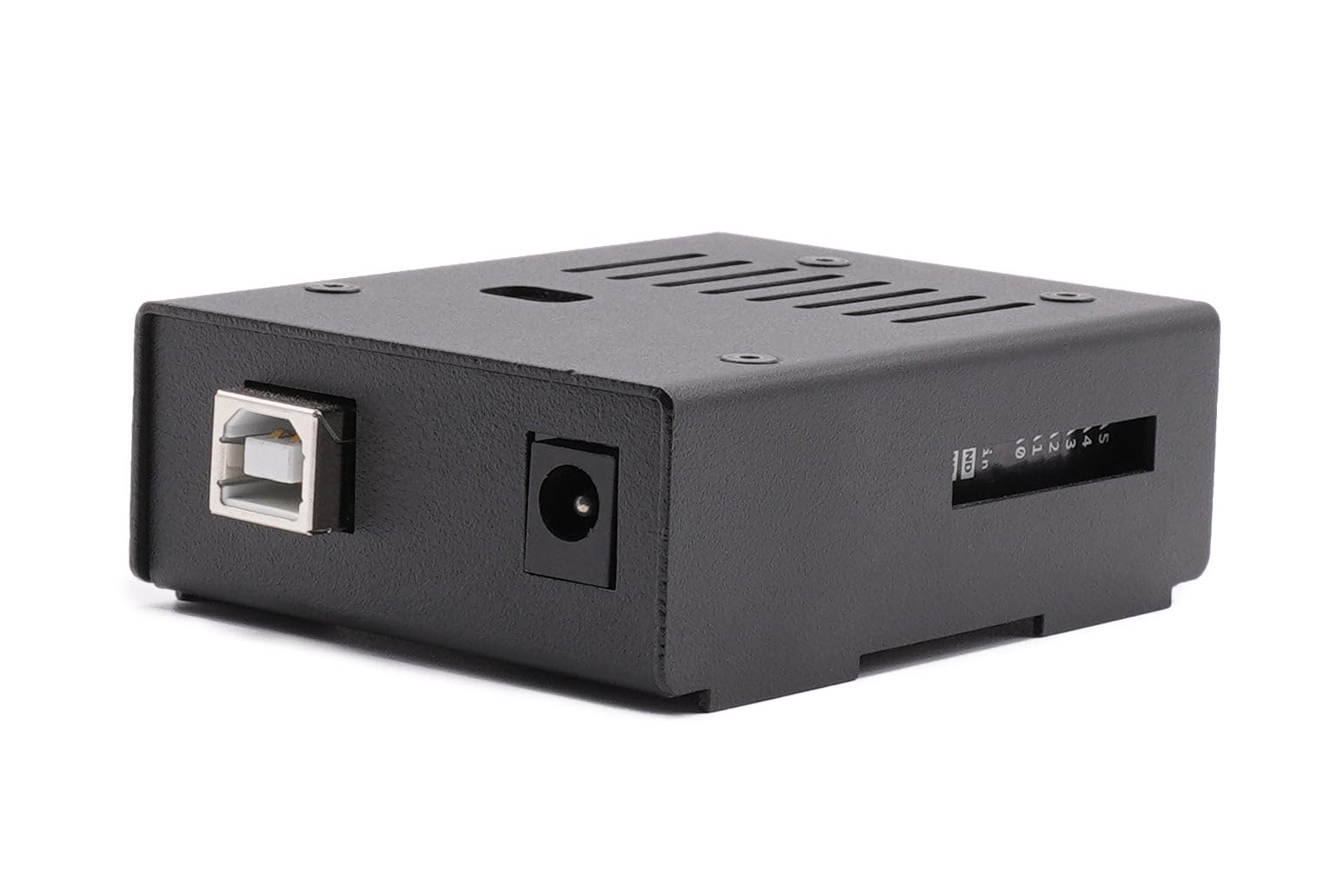 KKSB Metal Case for Arduino UNO Rev3 - Black Powdercoated Steel