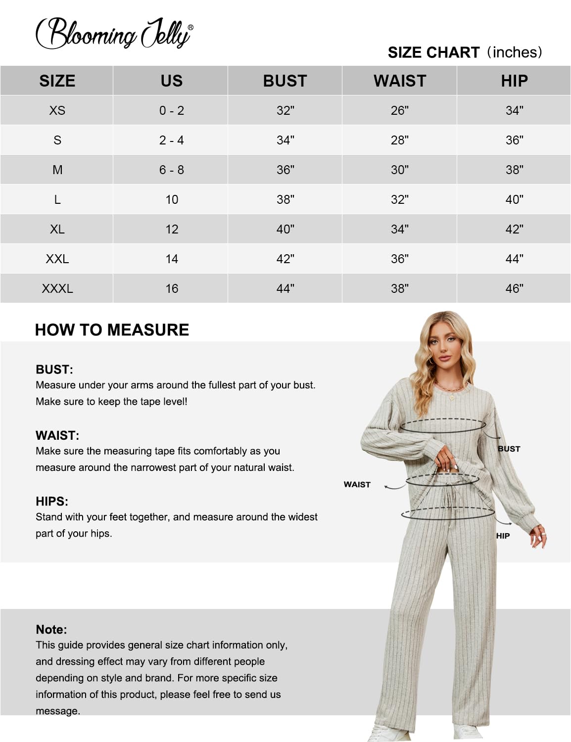 Blooming Jelly Womens Lounge Set Cute Long Sleeve Pajama Sets Casual 2 Piece Pj Outfit Fall Sleepwear Pockets(M,Apricot) - Image 6