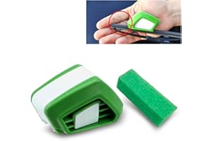Yumfugu 1 PC Automotive Wiper Repairer, ABS Ergonomic Windshield Wiper Blade Cutter Cleaning Tool, Universal Multi-function Repair Accessories, Compatible with Most Car Models (Green & White)