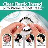 The Bead Shop Clear Elastic Bracelet String 0.5mm 20m Transparent view 2