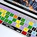 XSKN Ableton Live English Shortcut Silicone Keyboard Skin Cover for 2016 2017 2018 Touch Bar MacBook Pro 13 (A1706 A1989 A2159) & MacBook Pro 15 (A1707 A1990), US EU Layout