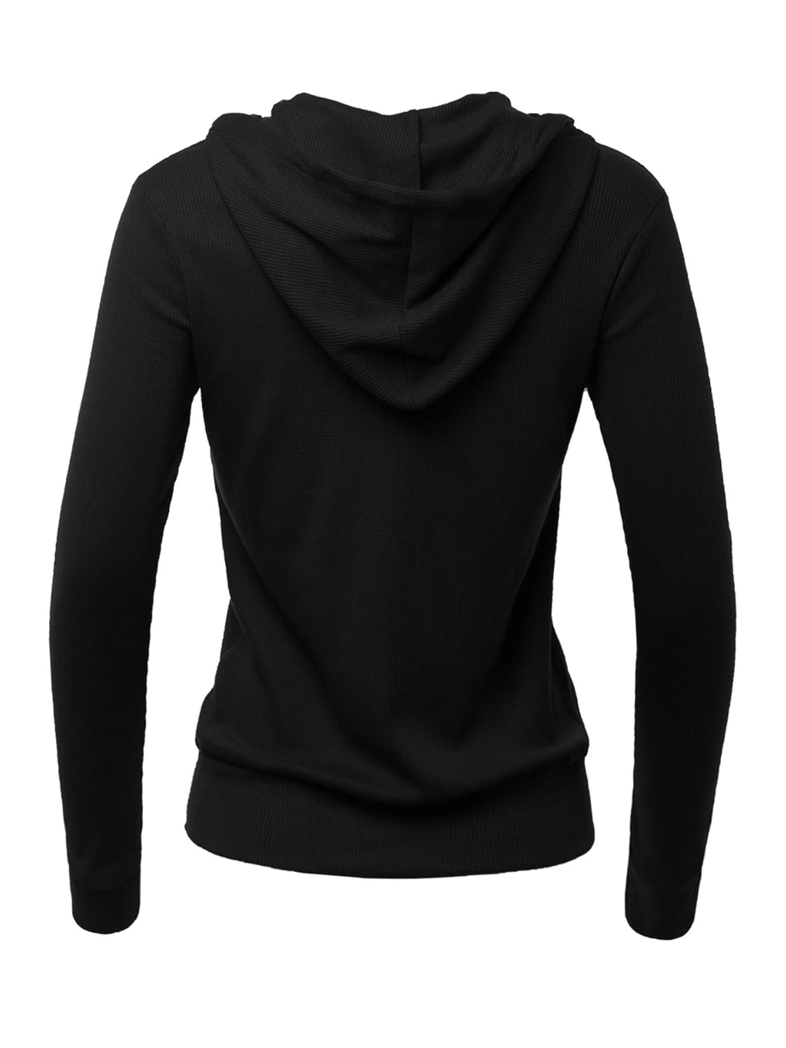 A2Y Womens Casual Lightweight Fitted Zip Up Thermal Hoodie with