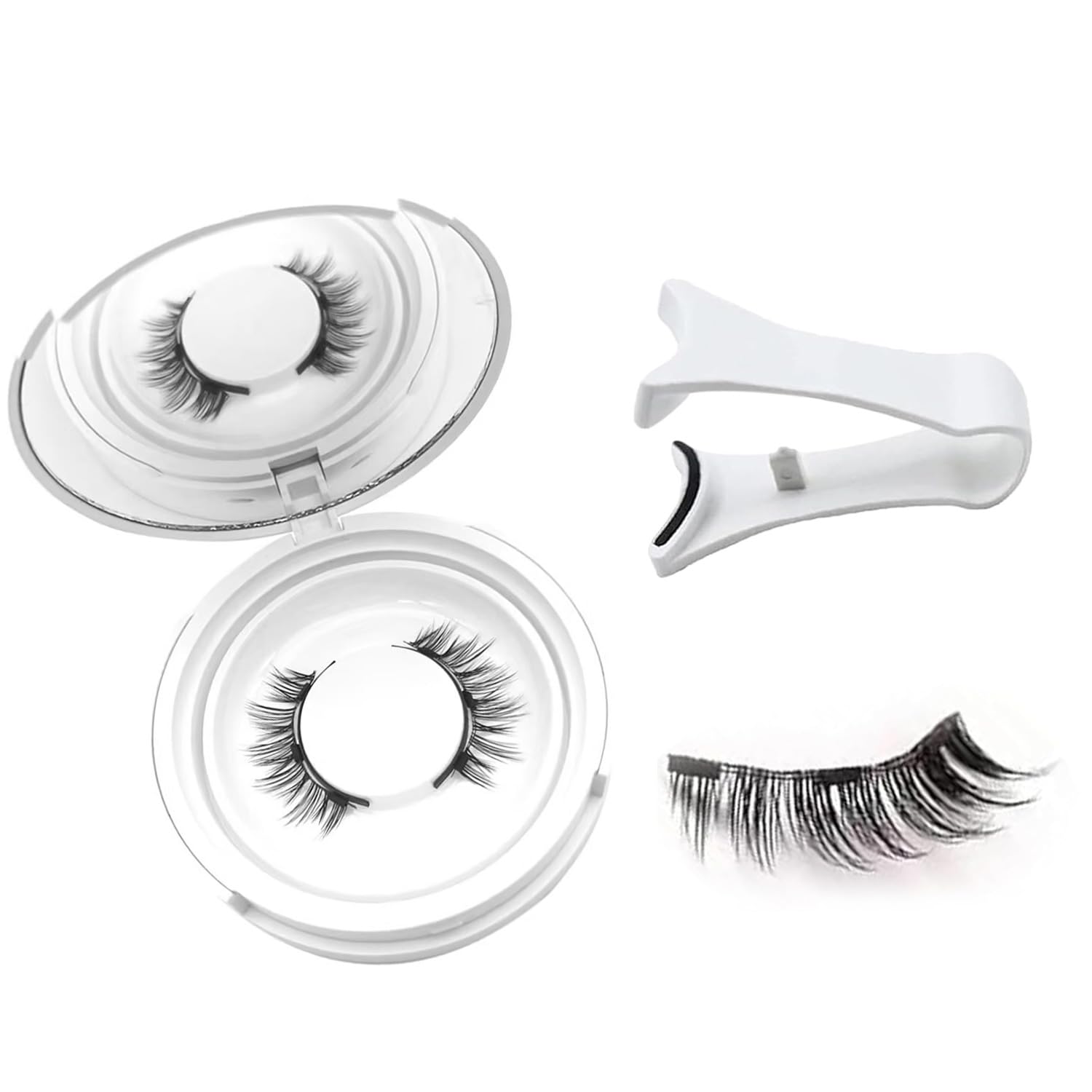 Photo 1 of Ginani Magnetic Lashes,Magnetic Eyelashes with Applicator Natural Look,Ginani Magnet Eyelashes Kit,Reusable No Glue Needed Soft Lashes(Simple)