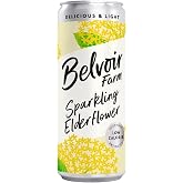 Belvoir Farm Sparkling Elderflower Drink Cans 330ml (Pack of 4)