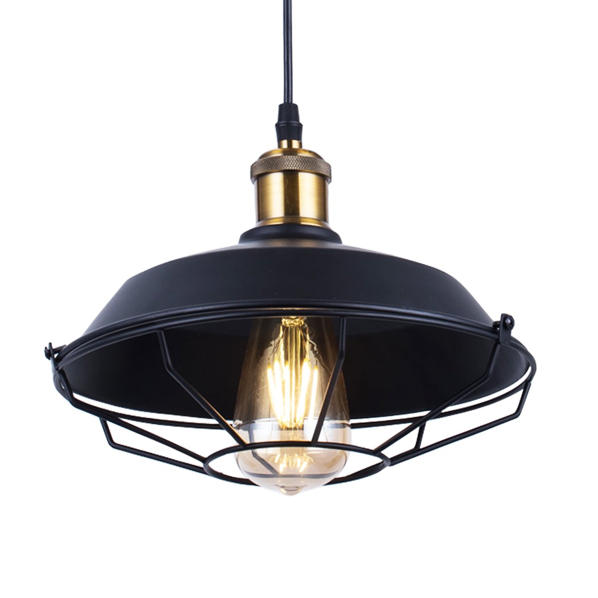Vintage Pendant Lamp Shade, Farmhouse 