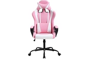 FDW Racing Office Chair, High-Back PU Leather Gaming Chair Reclining Computer Desk Chair Ergonomic Executive Swivel Rolling C