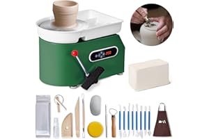 YESMRO Pottery Wheel for Adults Kids, 11in 350W Electric Ceramic Forming Machine with LCD Screen and Foot Pedal, 0-300RPM Adjustable Speed, Ceramic Wheel for Pottery Studio/Home/DIY/School