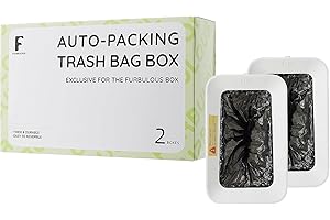 Furbulous Auto-Packing Litter Box Trash Bag Box 2 Pieces (Only Suitable for Furbulous True Odor-Free Self Cleaning and Packing Litter Box)