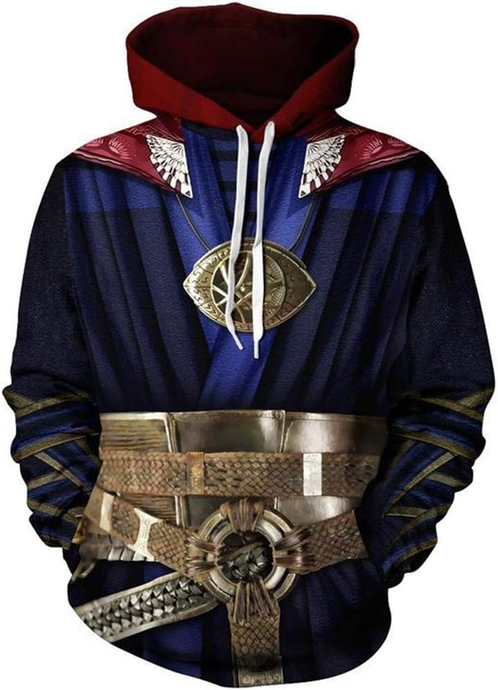 Super Hero Hoodie Super Hero Costume Creative Pullover Sweater Halloween Costume