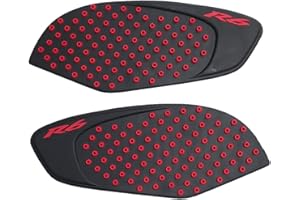 ZXXM Red Gas Fuel Tank Pad Traction Side Fuel Knee Grip Decal Compatible with Yamaha YZF R6 2008-2016