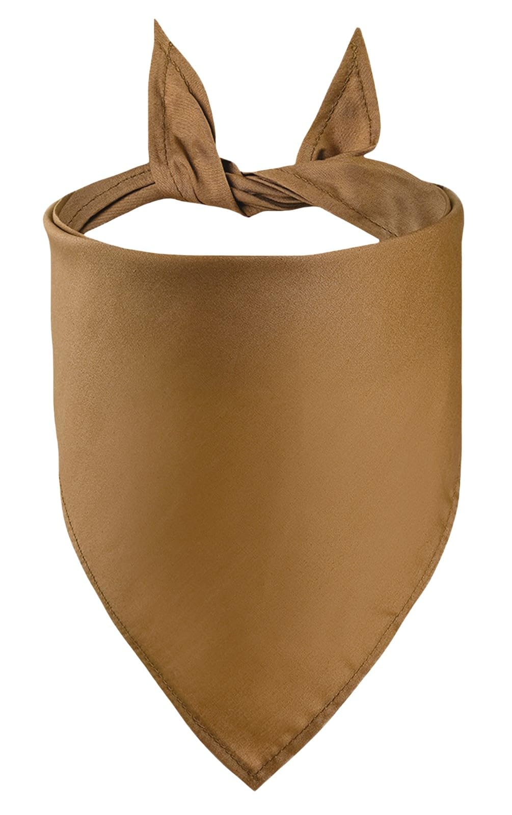 Petitebelle Single Color Pet Bandana (Brown, Medium)