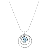 Silpada 'Cooling Out' Sterling Silver Blue Crystal Pendant Necklace, 18"