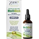 Zane Hellas MouthWash. Oral Rinse with Oregano Oil Power. Ideal for Gingivitis, Plaque, Dry Mouth, and Bad Breath. Alcohol and Fluoride Free. 100% Herbal Solution. 1 fl.oz.-30ml.